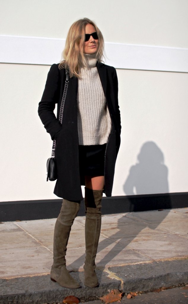 wonderful outfits with knee high boots
16