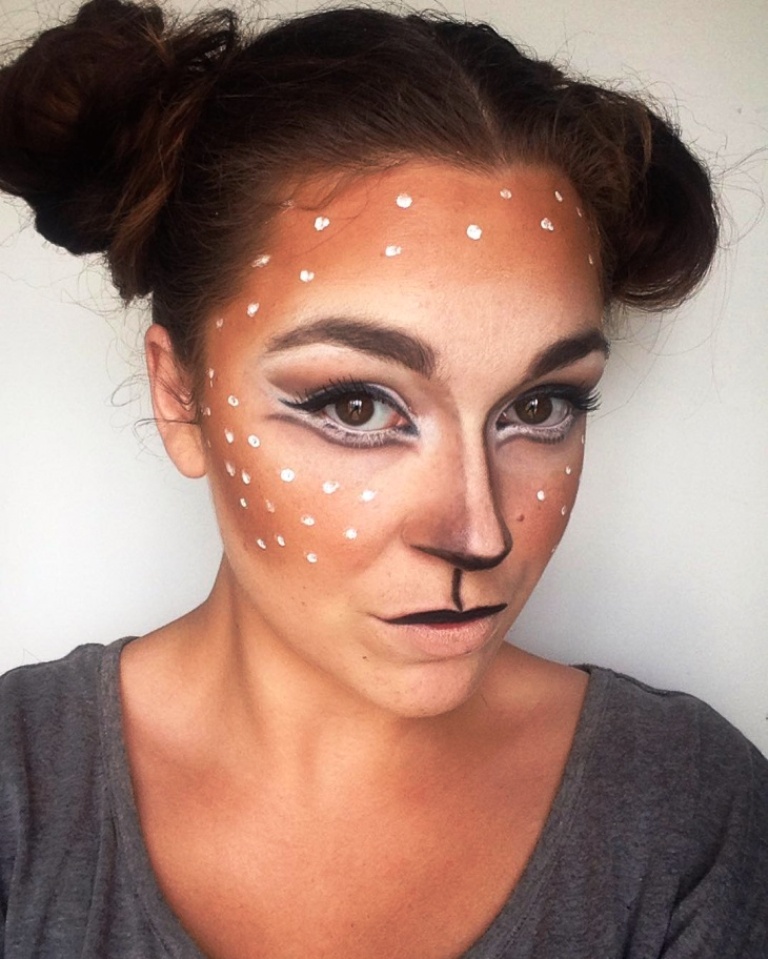 Deer Halloween Makeup.