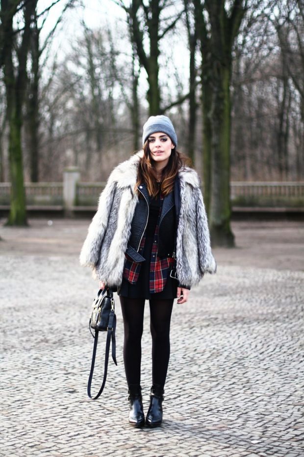 25 Stunning Fur Coat and Jacket Outfit Ideas For Women - Instaloverz