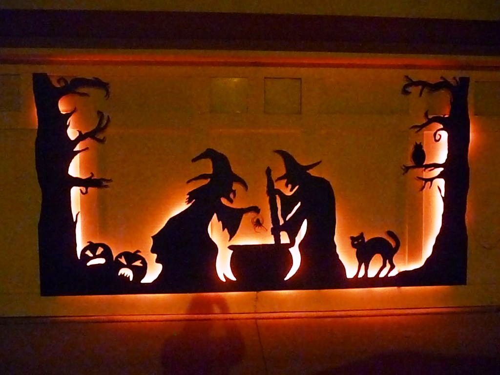 Halloween Garage Door Silhouette