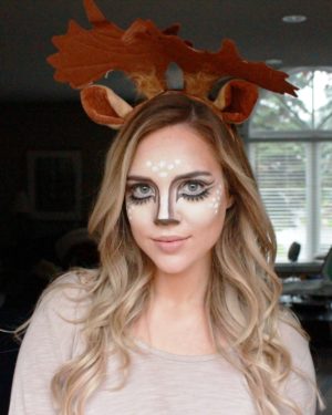 25 Lovely Deer Halloween Makeup Ideas For You - Instaloverz