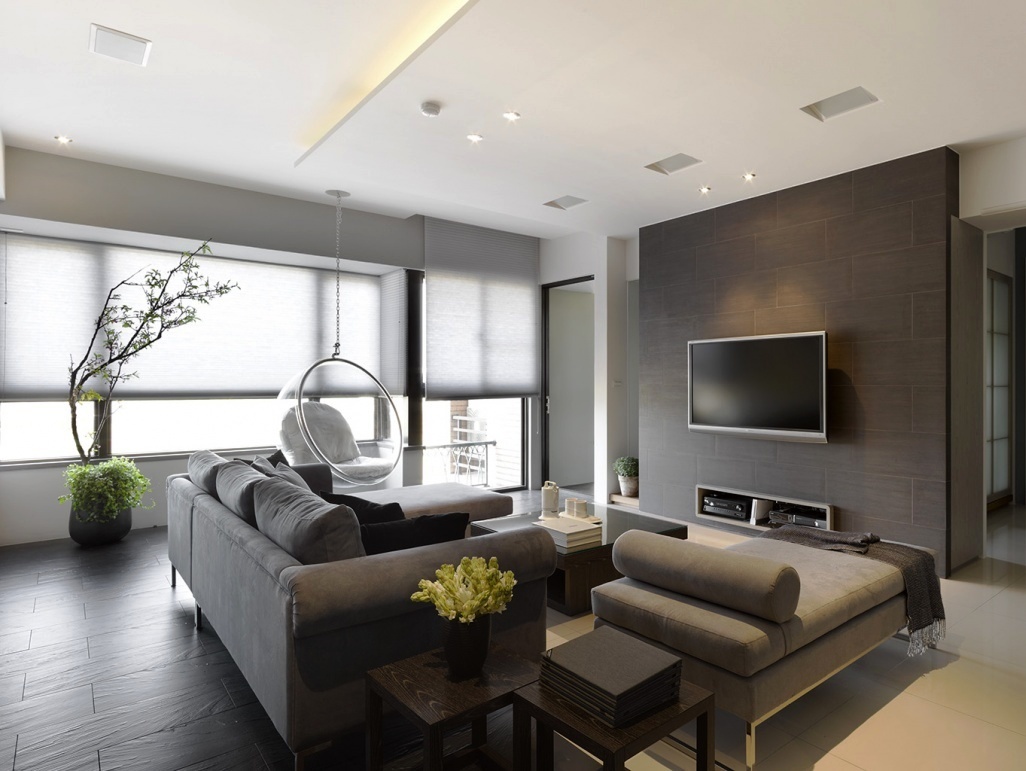 modern living room in apartment