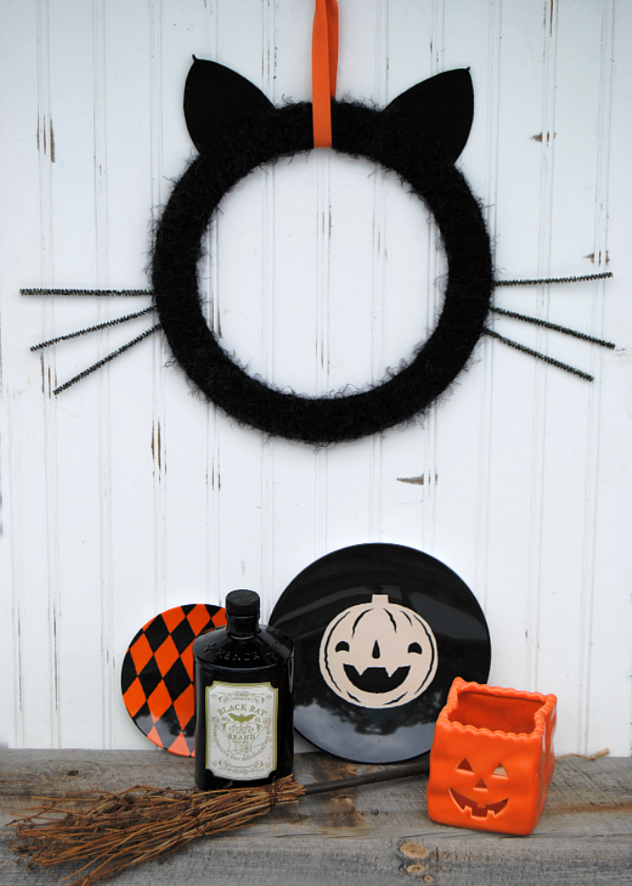 Black Cat Wreath