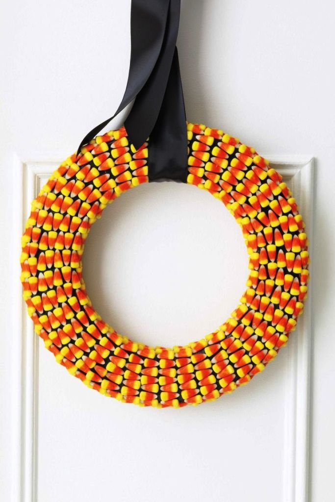 Candy Corn Wreath