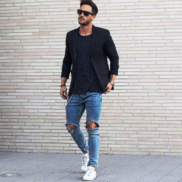25 Trendy Ripped Jeans Outfit Ideas For Men - Instaloverz