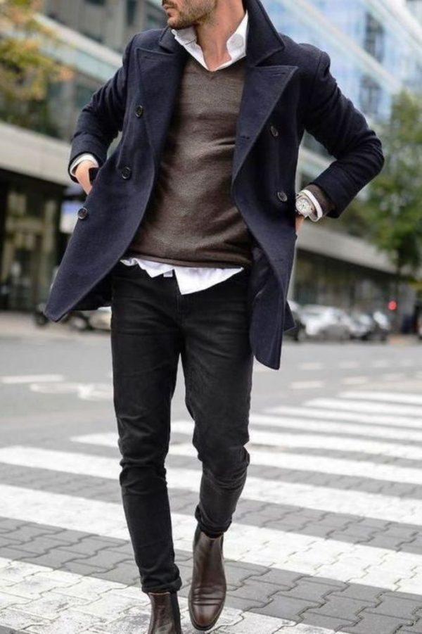 30 Awesome Overcoat Outfit Ideas For Men To Try - Instaloverz