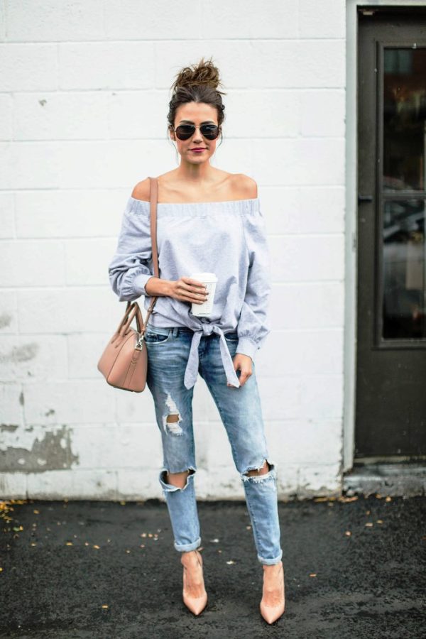 50 Stunning Off Shoulder Outfit Ideas For Women To Try - Instaloverz
