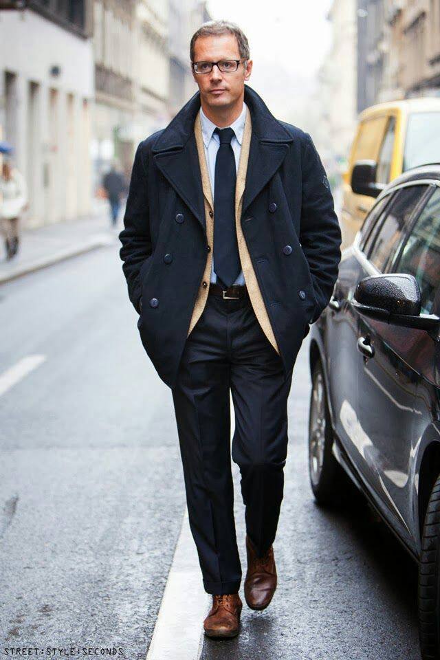 20 Awesome Pea Coats Styling For Men To Try This Year - Instaloverz